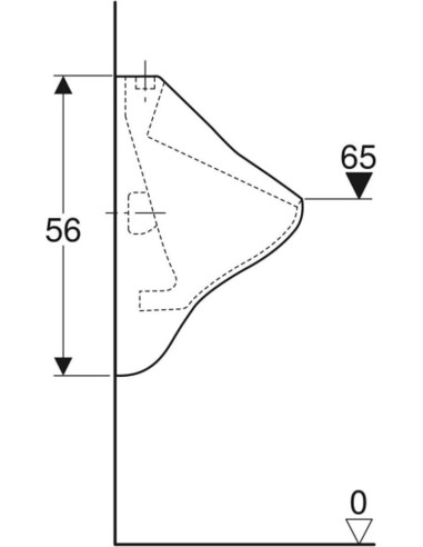 Geberit Felix pisuārs, ieplūde no augšas,...