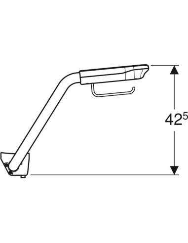 Ifö Care Sign roku balsti ar tualetes papīra...