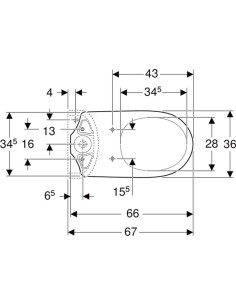 Geberit Selnova Comfort grīdas tualetes pods, paredzēts... 2