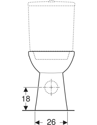 Geberit Selnova Comfort grīdas tualetes pods,...