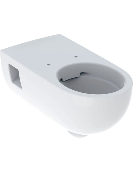 Geberit Selnova Comfort sienas tualetes pods Premium, ar dziļo skalošanu, pagarināts izvirzījums, ar daļēji gludām sānu malām, c