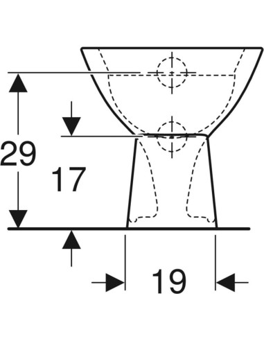 Geberit Bambini bērnu grīdas tualetes pods, ar...
