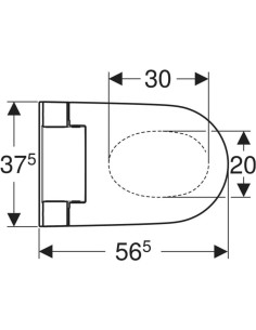 Geberit AquaClean Alba bidē tualetes pods ar vāku, sienas... 2