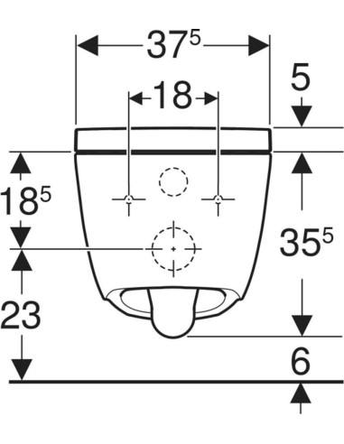 Geberit AquaClean Alba bidē tualetes pods ar...