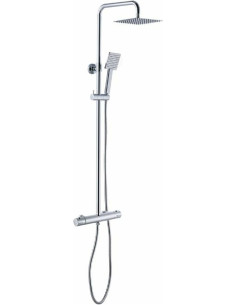 Dušas sistēma ar termostatu A-Collection, Hroms, 200mm,...