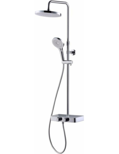 Dušas sistēma ar termostatu ADORA CONSILIO, Hroms
