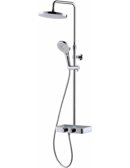 Dušas sistēma ar termostatu ADORA CONSILIO, Hroms