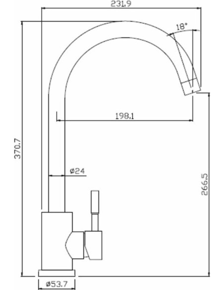 Izlietnes maisītājs GEYSER ALPHA, Hroms