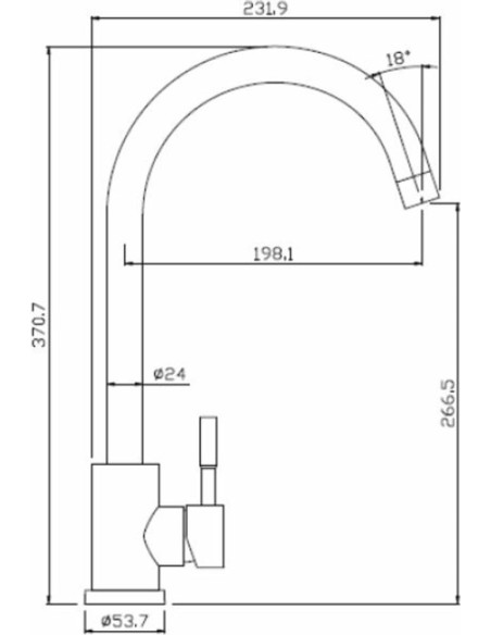 Izlietnes maisītājs GEYSER ALPHA, Nerūsējošais tērauds