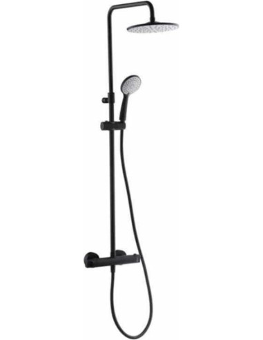 Dušas sistēma ar termostatu GEYSER MINI, Melns...