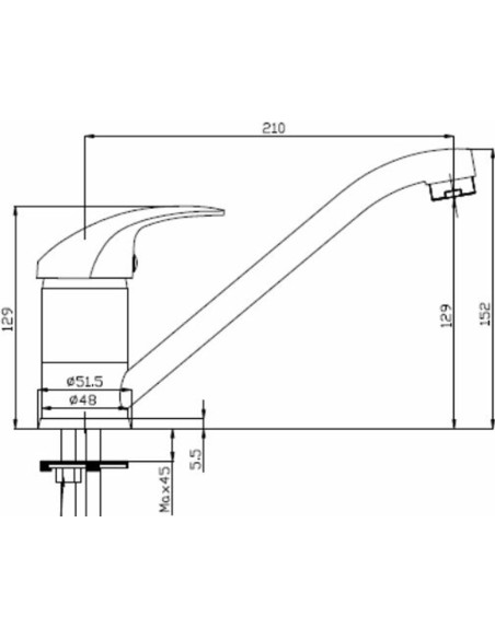 Virtuves maisītājs TARGET VARIANT, Hroms