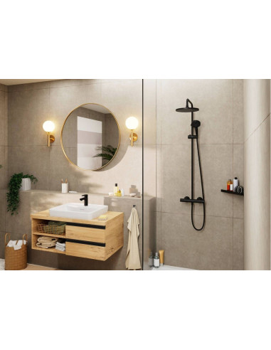 Vernis Blend 100 izlietnes maisītājs, matēts melns