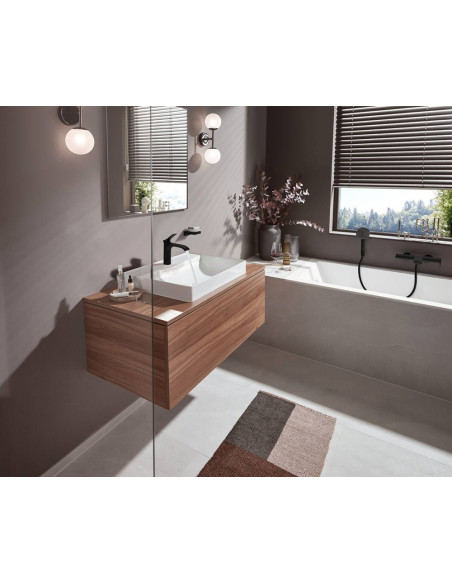 Vivenis 110 izlietnes maisītājs, ar pop-up, matets melns