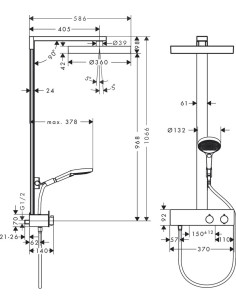 Rainfinity 360 dušas sistema ar ShowerTablet 350... 2
