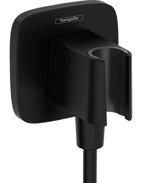 Dušas izvads ar dušas galvas turētāju Fixfit Q, matēts melns