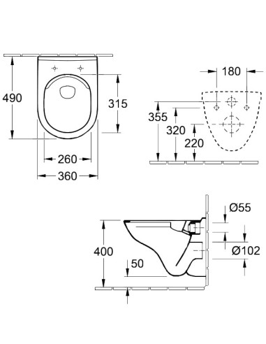 Villeroy & Boch pie sienas piekaramais pods O...