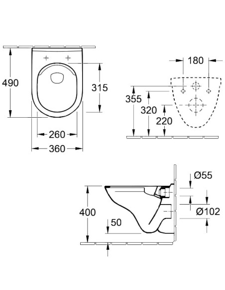 Villeroy & Boch pie sienas piekaramais pods O Novo 5688HR01