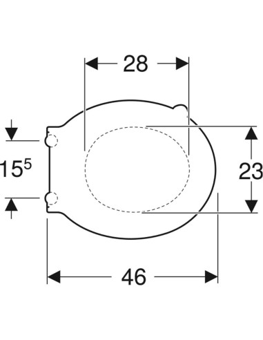Geberit Selnova Comfort cietais WC vāks NT...