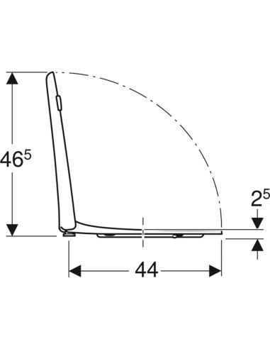 Geberit Selnova Comfort cietais WC vāks NT...