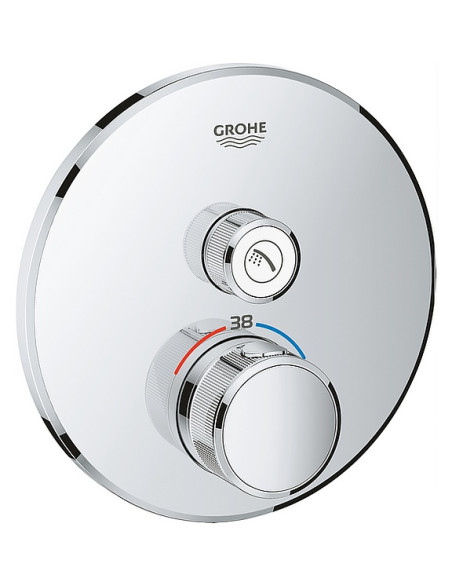Grohtherm SmartControl dušas termostata virsapmetuma daļa, 1 režīms, hroms