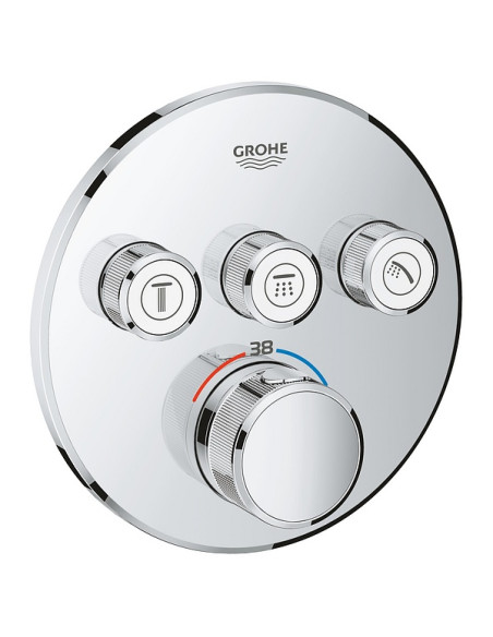 Grohtherm SmartControl dušas termostata virsapmetuma daļa, 3 režīmi, hroms