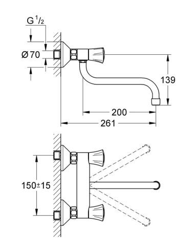 Grohe virtuves jaucējkrāns Costa 31187001