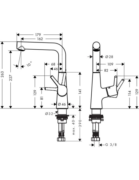 Hansgrohe izlietnes jaucējkrāns Talis S 72105000
