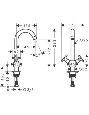Hansgrohe virtuves jaucējkrāns Logis Classic...
