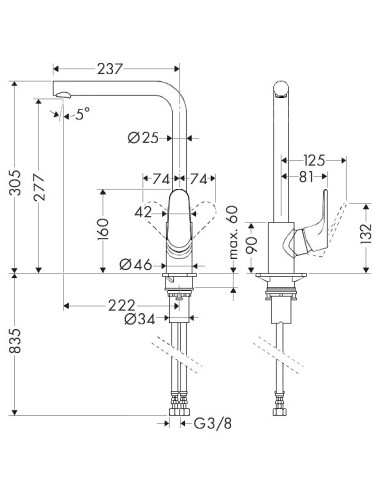 Hansgrohe virtuves jaucējkrāns Focus 31817670