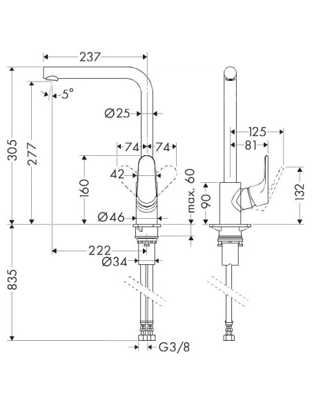 Hansgrohe virtuves jaucējkrāns Focus 31817670