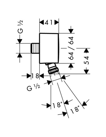 Hansgrohe dušas izvads PuraVida Fixfit 27414000