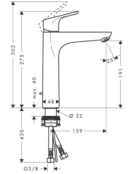 Hansgrohe izlietnes jaucējkrāns Focus 31608000