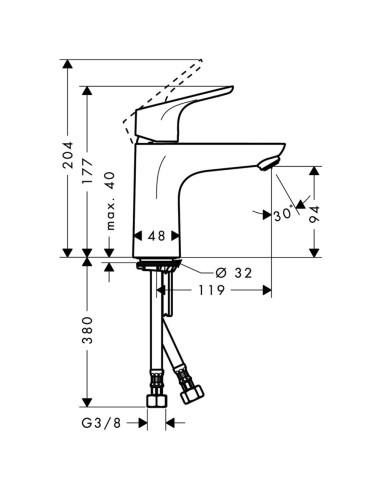 Hansgrohe izlietnes jaucējkrāns Focus E2 31517000