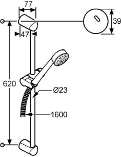 Kludi dušas komplekts Zenta 6063005-00 2