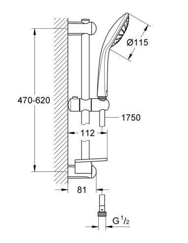 Grohe dušas komplekts Euphoria 110 Mono 27266001