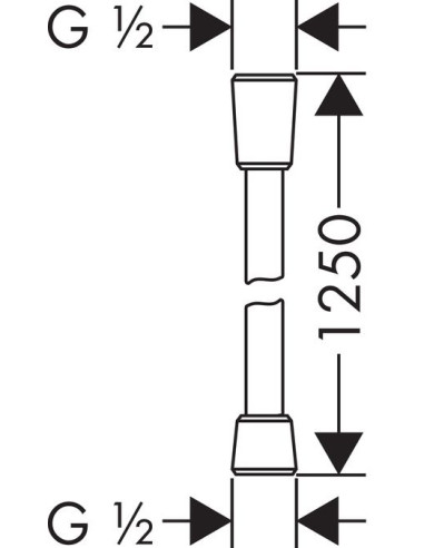 Hansgrohe dušas šļūtene Isiflex 28272000