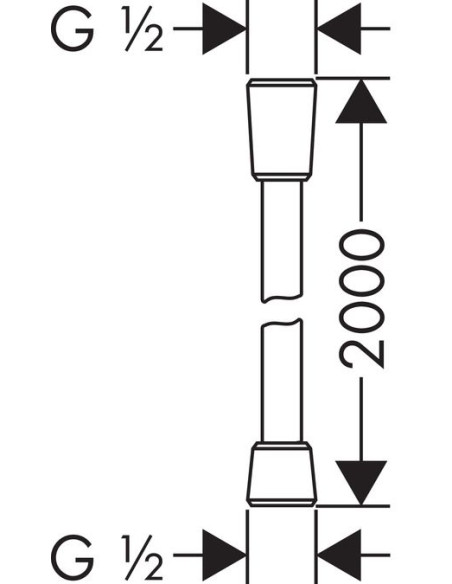 Hansgrohe dušas šļūtene Isiflex 28274000