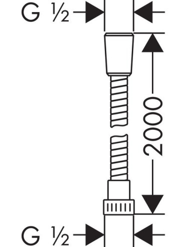Hansgrohe dušas šļūtene Metaflex 28264000