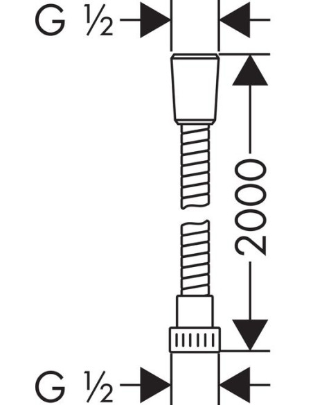 Hansgrohe dušas šļūtene Metaflex 28264000