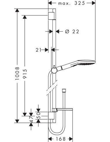 Hansgrohe dušas komplekts Raindance Select E...