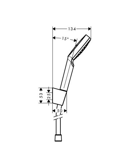 Hansgrohe dušas komplekts Crometta 1jet 1,60м  26567400