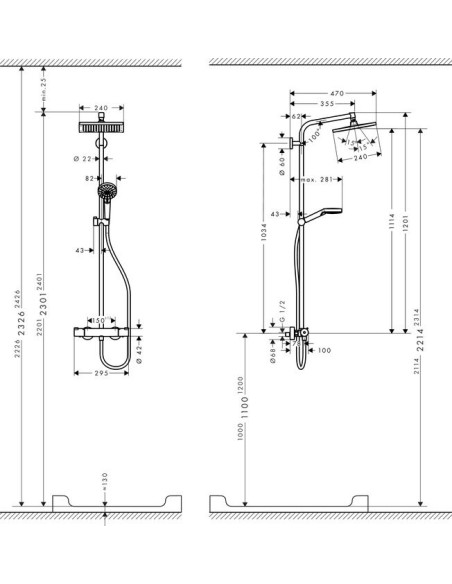 Grohe augšējā duša Rainshower F 27271000