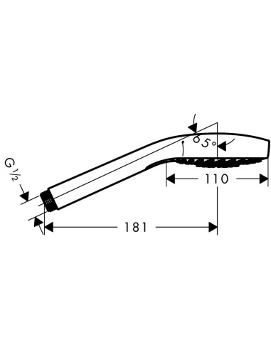 Hansgrohe rokas duša Croma 110 Select S Multi...