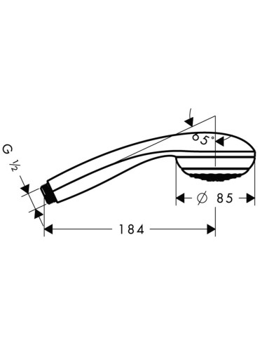 Hansgrohe rokas duša Crometta 85 1jet 28585000