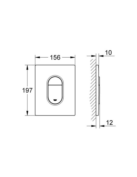 Grohe poda skalošanas poga Arena Cosmopolitan 38844SH0