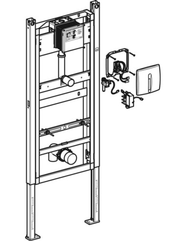 Geberit iebūvējams pisuāra rāmis Duofix...