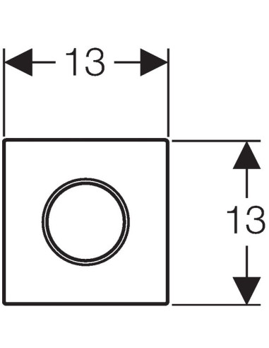 Geberit manuālas skalošanas pneimatisks...