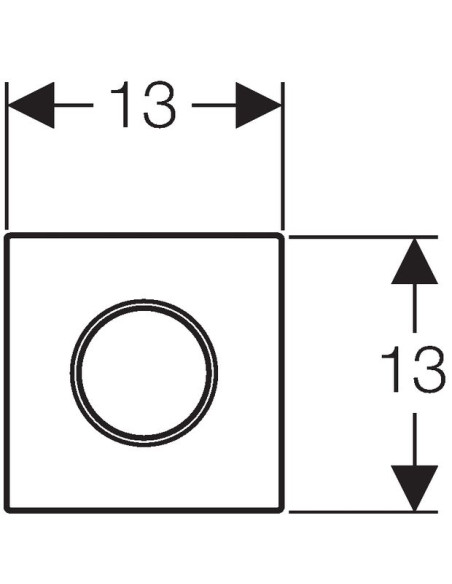Geberit manuālas skalošanas pneimatisks mehānisms Sigma 10 116.015.KJ.1