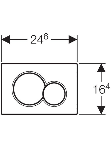 Geberit poda skalošanas poga Sigma 01 115.770.11.5