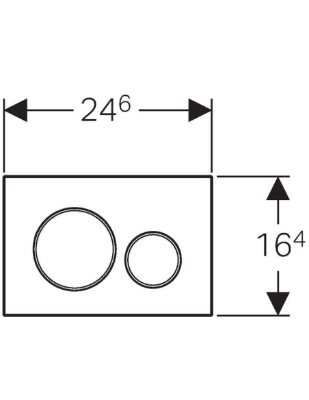 Geberit poda skalošanas poga Sigma 20 115.882.KJ.1